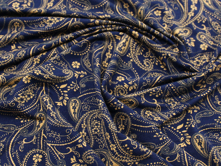 Paisley Knit – Blue