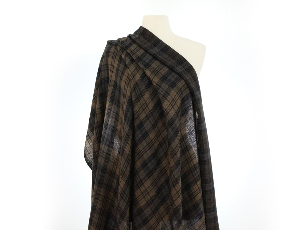 DoublePlaid - Brown – Sawyer Brook Distinctive Fabrics