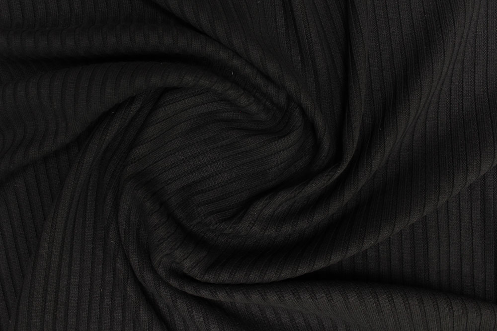 Cotton Ribs – Eco Choice in Black